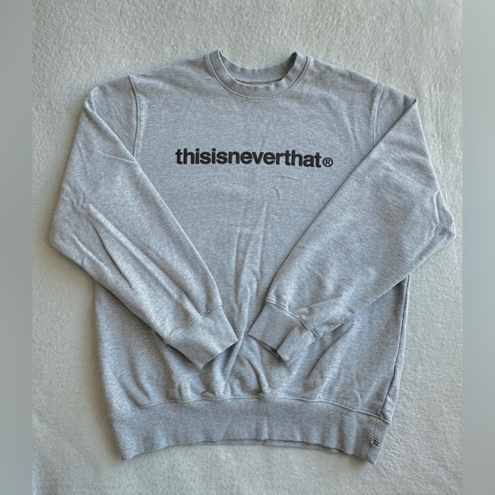 Thisisneverthat T-Logo Crewneck‎ heather grey Large sweatshirt